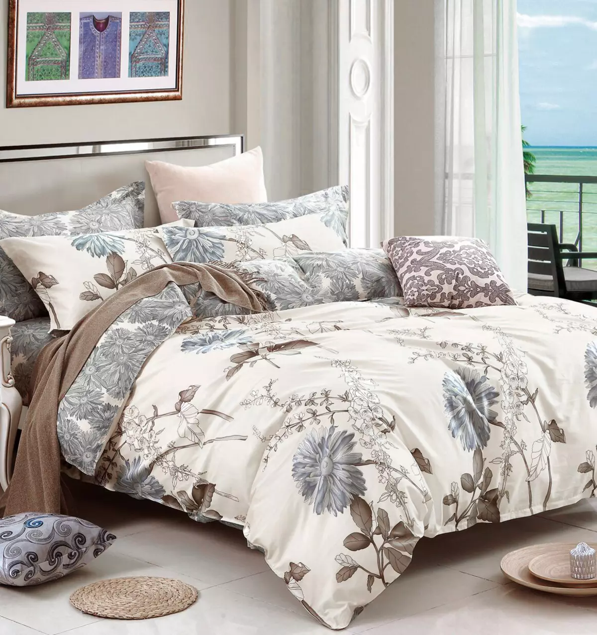 أغطية السرير (53 صورة): مجموعات جميلة. ما هي مرافق النوم هي الأكثر جودة جيدة وكيفية اختيارها؟ إنتاج 24720_8