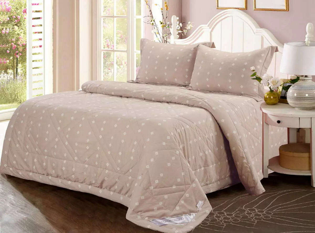 Ropa de cama con una manta en lugar de una edredón: elija un kit de verano o un conjunto 24724_11
