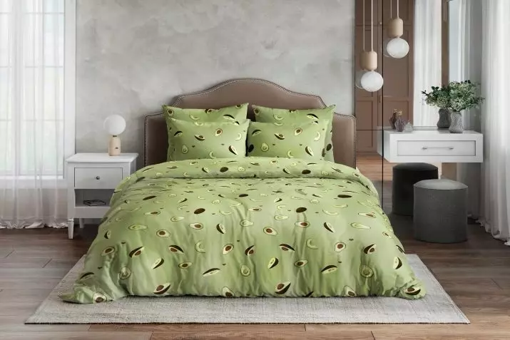 Posteljina s avokadom: setovi iz različitih tkanina na jednom krevetu i 1,5-sobni, druge opcije 24741_2