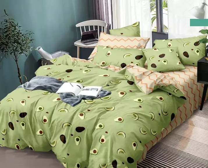 床单亚麻配有鳄梨：从单人床和1,5卧室，其他选择的不同面料套装 24741_20