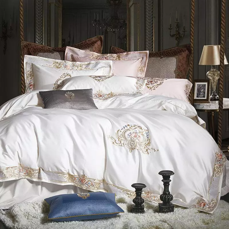 Lenjerie de pat luxoasă: lenjerie de pat premium de înaltă calitate din Franța și alte țări, kituri de calitate costisitoare de calitate cu dantelă și fără 24755_3