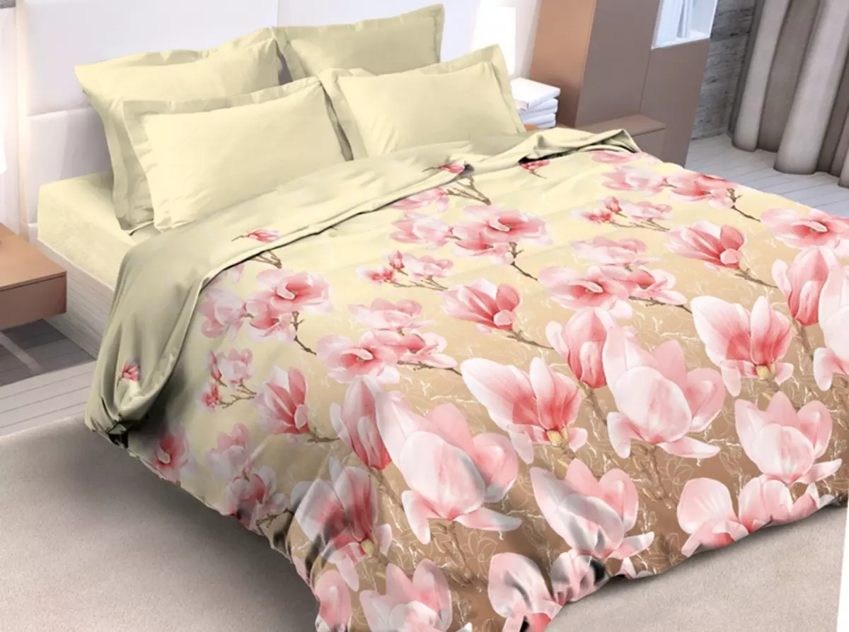 Vải Poplin cho khăn trải giường (47 ảnh): Chất lượng, Nhược điểm và Pluses. Nó là gì? Thành phần, Eurocomplekt và những người khác từ McOpoplin, đánh giá 24760_15