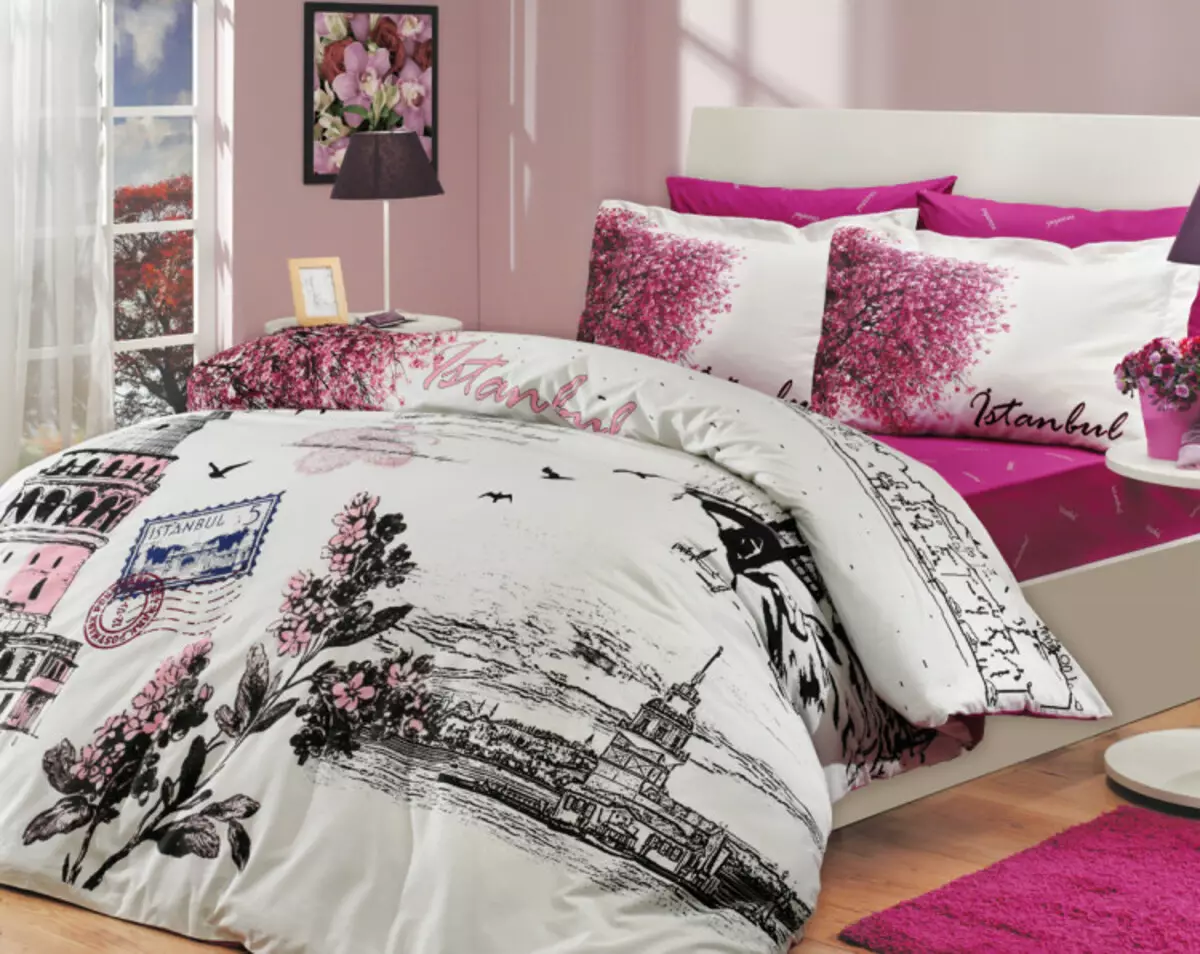 Stoff Poplin for sengetøy (47 bilder): Kvalitet, Cons og Plusser. Hva det er? Sammensetning, Eurocomplekt og andre fra Mcopoplin, Anmeldelser 24760_35