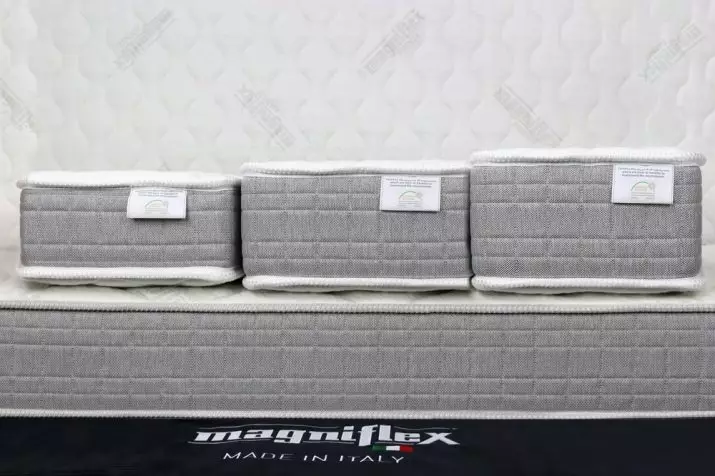 Dyshekët Magniflex: Shqyrtimi i dyshekëve ortopedik italian, Merinos dhe të tjerët, 160x200 cm, 90x190 cm, 160x80 dhe madhësi të tjera. Shqyrtime të Klientit 24788_17