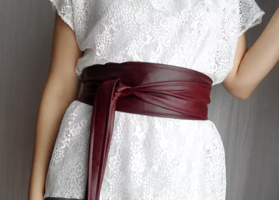 Как завязать пояс на платье красиво из ткани фото