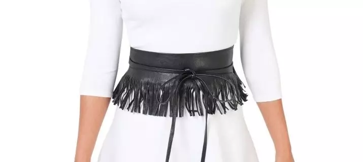 Dress Belt (64 mga larawan): Paano gawin ito sa iyong sarili, magagandang tela para sa isang produkto ng kasal 2481_12