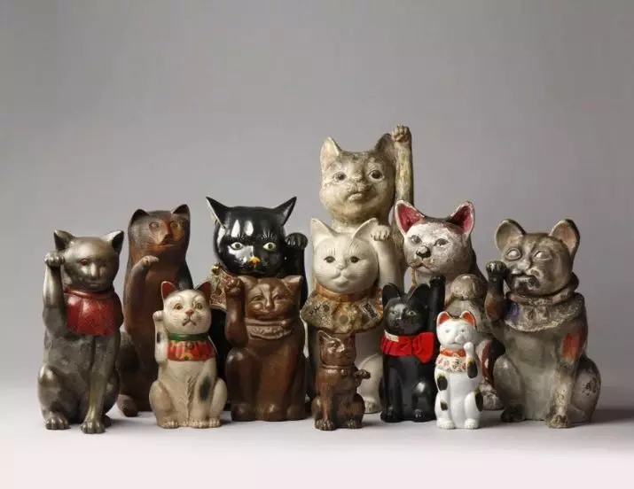 Maleki-Neco: Der Wert der Katze ist viel Glück, japanische Katze Statuetten mit erhobenen rechten und linken Pfote. Warum winkt eine Kitty seine Pfote? Wo beziffern? 24827_7