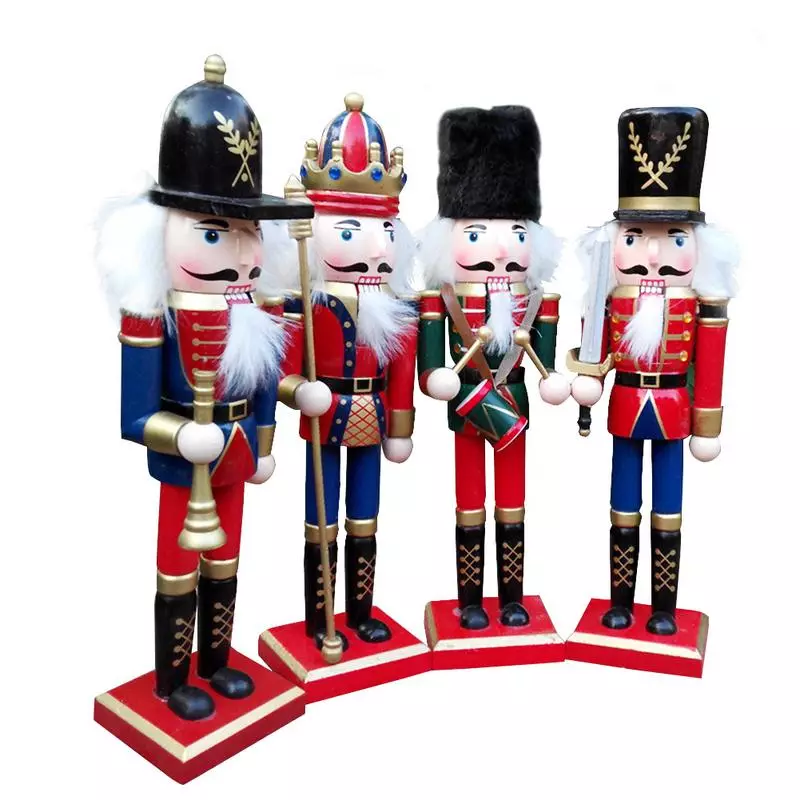 Újévi figurák: figurák Santa Claus és porcelán szarvas, zenei golyók, izzó játékok és mások. Hogyan válasszuk ki a belső évet? 24831_21