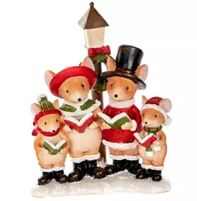 Bức tượng nhỏ năm mới: Hình Santa Claus và hươu sứ, bóng âm nhạc, đồ chơi phát sáng và những người khác. Làm thế nào để lựa chọn cho nội thất cho năm mới? 24831_5