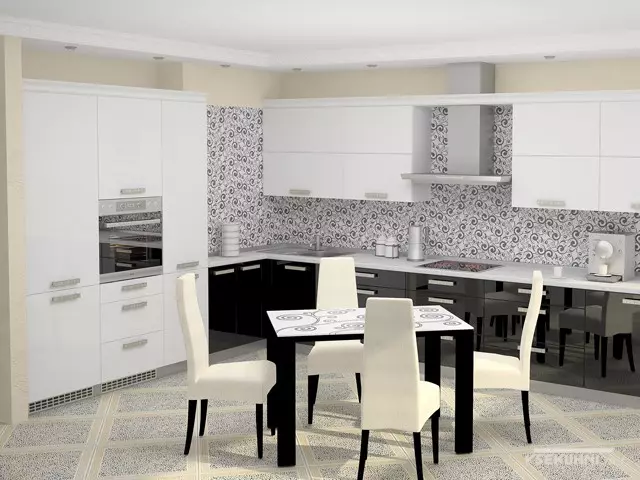 Sedie da cucina bianche (37 foto): sedie da cucina in legno luminose all'interno, design moderno di modelli in bianco e nero con schienale e altre sedie 24838_34