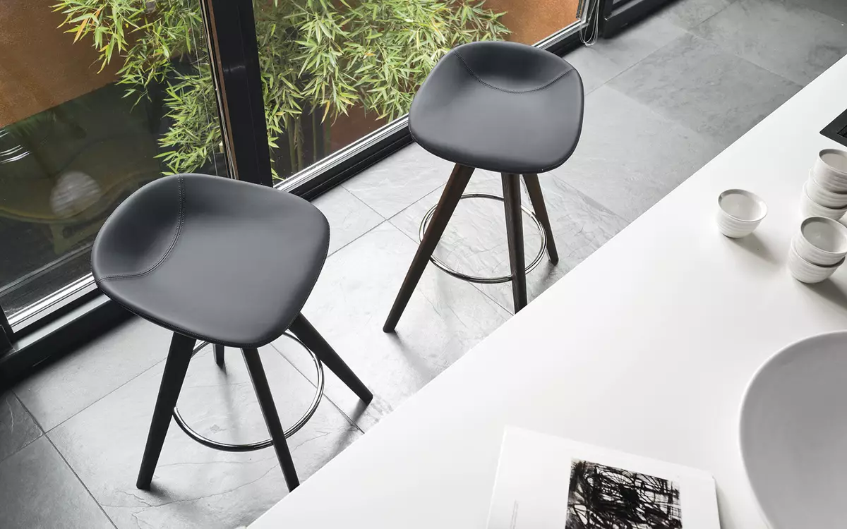 Mutfak Yarı ikili koltuklar (27 fotoğraf): sandalyeleri Özellikleri malzeme ve tasarım seçimi için 60 cm ve diğer modelleri önerileri yüksekliğindeki 24841_15