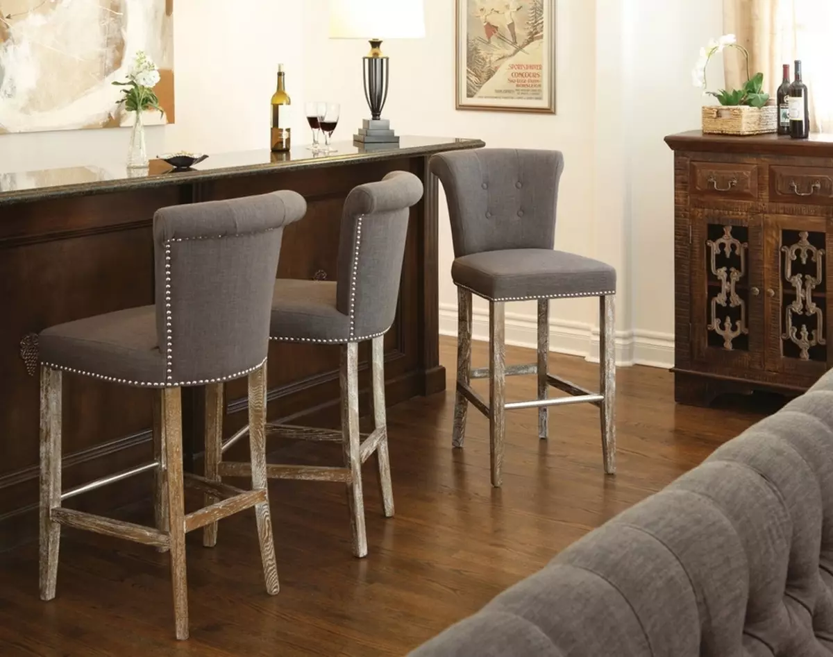 Mutfak Yarı ikili koltuklar (27 fotoğraf): sandalyeleri Özellikleri malzeme ve tasarım seçimi için 60 cm ve diğer modelleri önerileri yüksekliğindeki 24841_6