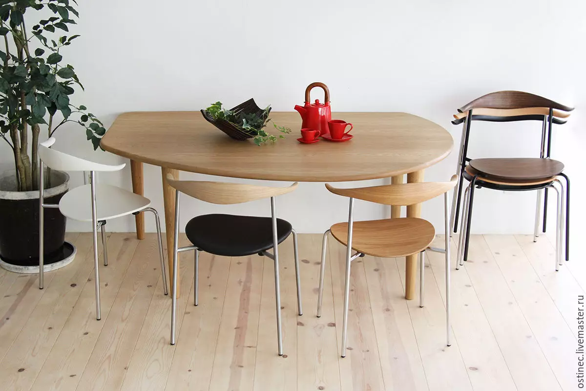 Velikost kuchyňských stolů (28 fotek): Standardní výška jídelny v kuchyni z podlahy, modelové normy 60x60, 60x80 cm a další rozměry 24855_19
