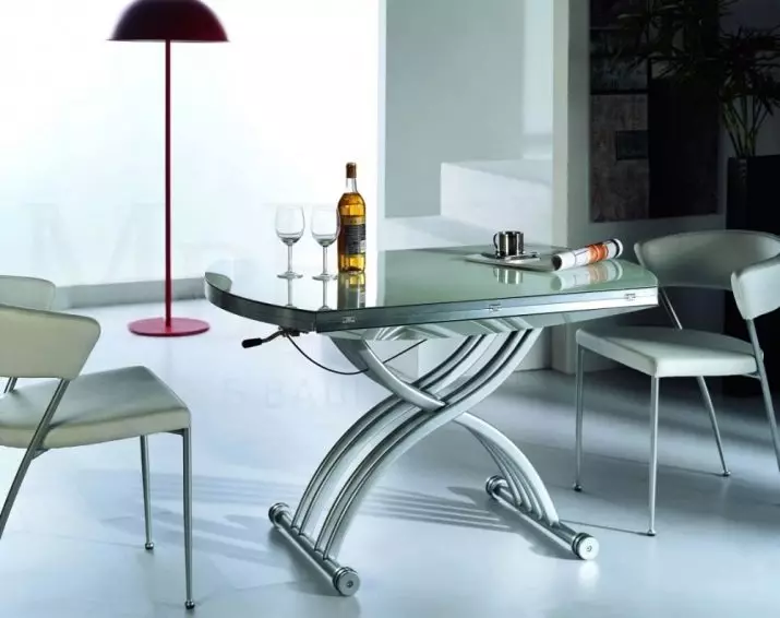 Обідня група для кухні з розсувним столом (51 фото): розкладні стільці з дерева і кухонні столи-трансформери, скляні меблі та інші варіанти 24861_29