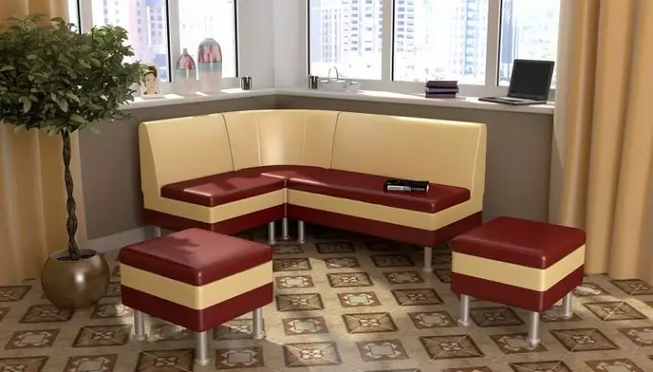 Laki ng Kitchen Sofas (21 mga larawan): metro sofa sa kusina, isang haba ng modelo 100-110 at 120-130, 140-150 cm at iba pang mga modelo. Lalim, lapad at taas ng Sofas. 24874_13