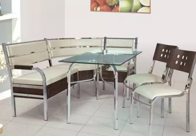 juru leutik di dapur (68 foto): pawon mini juru sareng round table jeung hiji sofa sudut, pilihan leutik-ukuran séjénna 24885_46