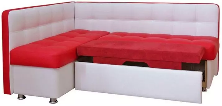 Kjøkken senger (86 bilder): hjørner med en sofa for små kjøkken, myke folding vinkler med soveplass 
