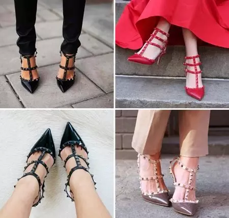 Valentino Shoes (62 รูปภาพ): STIKED MODELS, ROCKSTUD, แทงโก้, สีแดง, Garavani 2488_41