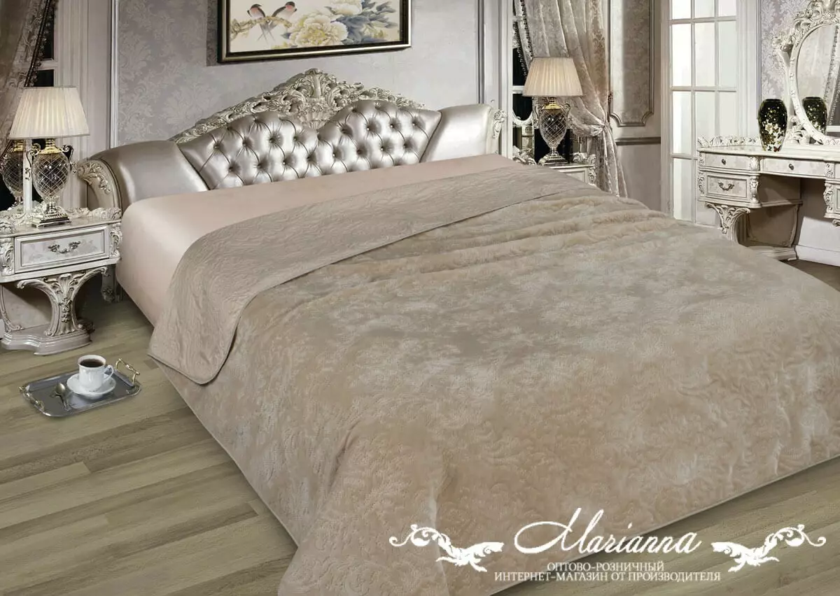 Pelzbettendecken: Plaids aus künstlichem und natürlichem Fell mit einem langen Haufen auf dem Bett, Marianna und anderen, doppelseitige Bettdecken 24928_36