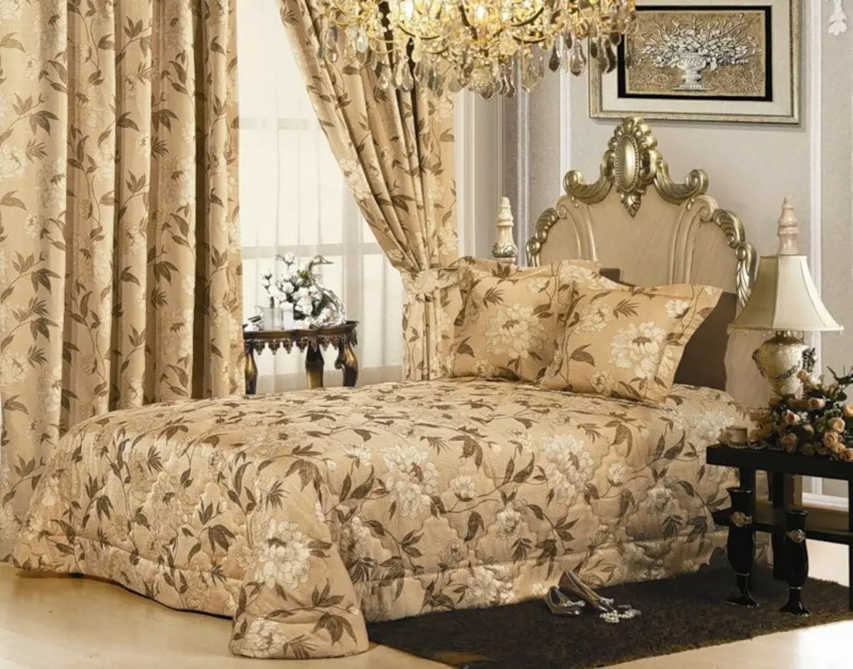 在一张双人床的床单（48张）：美丽的毛毯，标准尺寸设计，类型，缎等床罩与褶边和无 24930_15