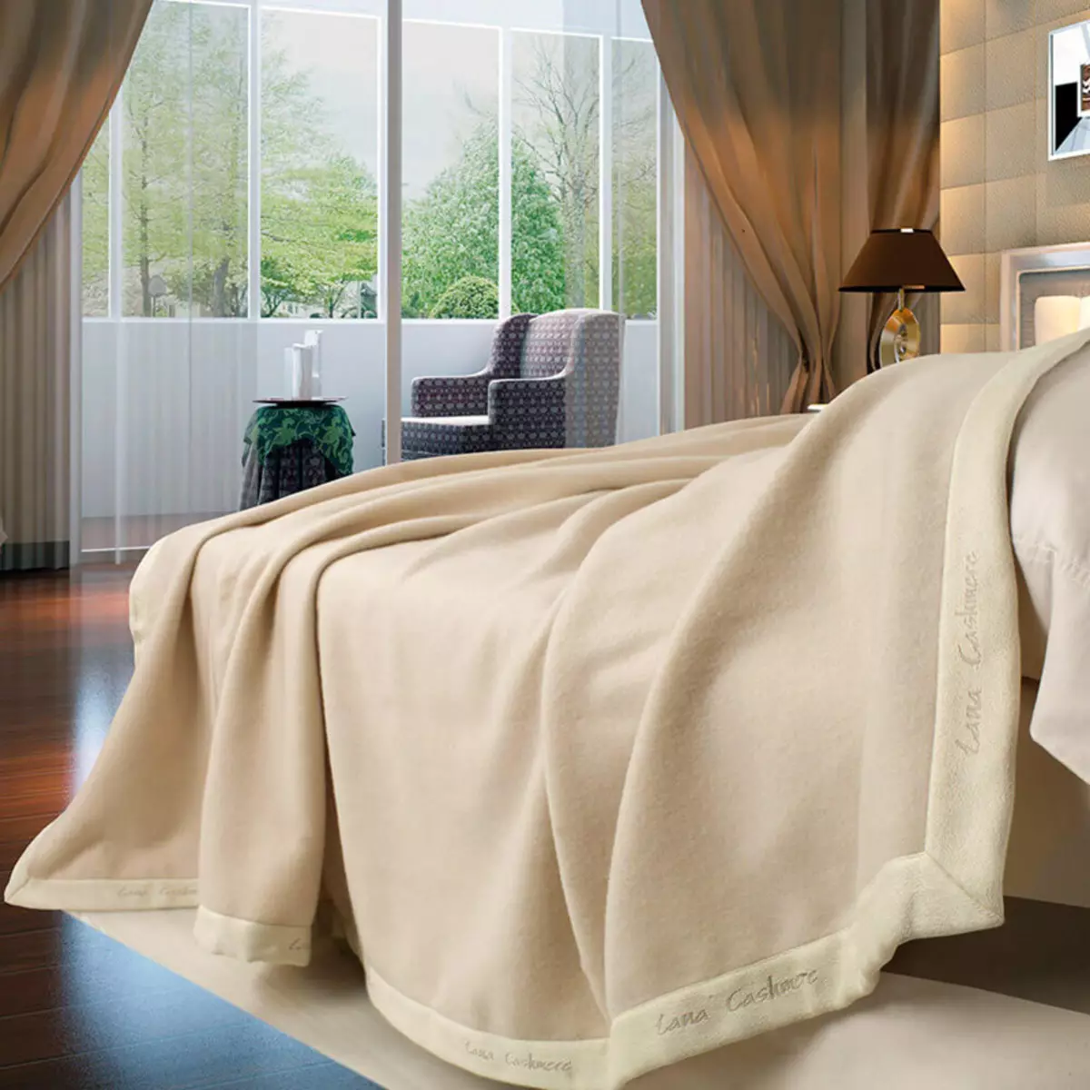 Warme Decken: Wie eine gemütliche Bettdecke auf dem Bett wählen? Erwärmt Decken, Materialien und Design, Größen und Pflegetipps 24937_18