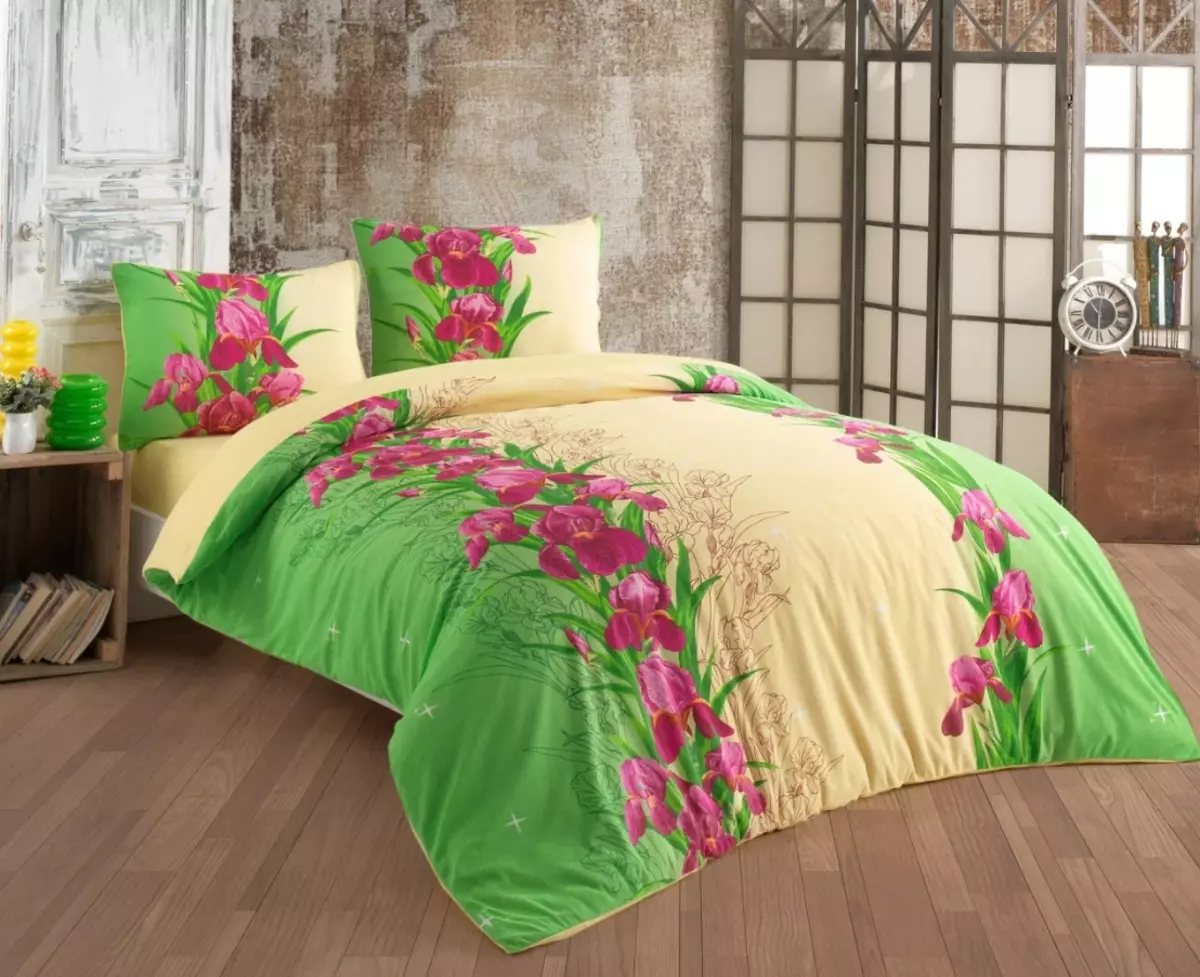 Terry Bed Linen: Σετ σε μια λωρίδα από καουτσούκ με κουβέρτες, άλλα ζεστά υφάσματα, 2 υπνοδωμάτια και 1 υπνοδωμάτιο 24950_2