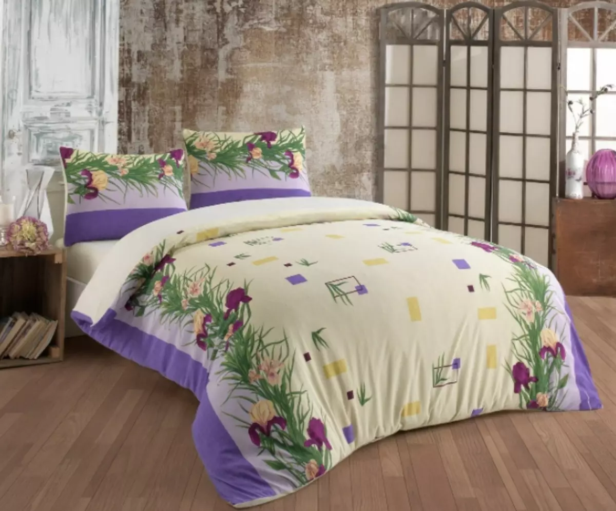 Terry Bed Linen: nagtakda sa usa ka goma nga banda nga adunay mga habol, uban pang mainit nga panapton nga mga kit, 2-kwarto ug 1-kwarto 24950_5