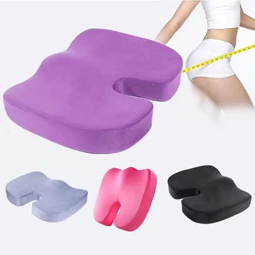 Orthopedic seating pillow: on a chair and bed, for spine and loins, models in the form of a ring with a hole, gel and others 24956_13