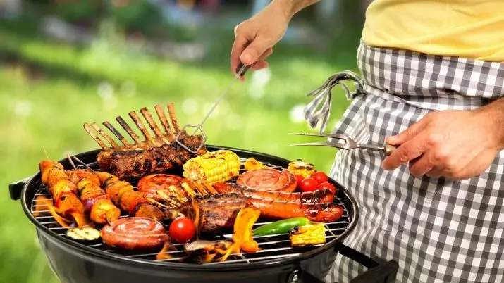 Barbecue Set: Kaddoe passen mat Barbecue a Grill Tools, Fäll mat Accessoiren fir Kebabs a Megalov 24972_2