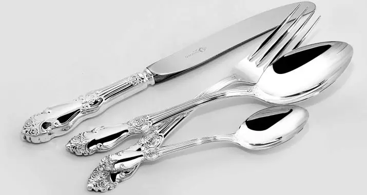 Cutlery Berwarna: Produk matte warna hitam dan emas, set perangkat dengan pegangan putih dan merah 24978_8