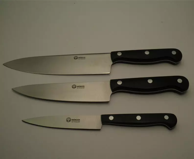 Thikat gjermane (46 foto): zwilling j.a thika kuzhine. Henckels dhe grupe të prodhuesve të tjerë. Zgjedhja e thikave më të mira të kuzhinës 24990_38