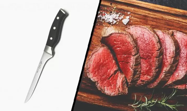 Обвалочный нож (31 фота): як абраць апрацоўчы нож для обвалки мяса? Для чаго патрэбен універсальны нож? Прафесійныя жиловочные і іншыя мадэлі 24992_6