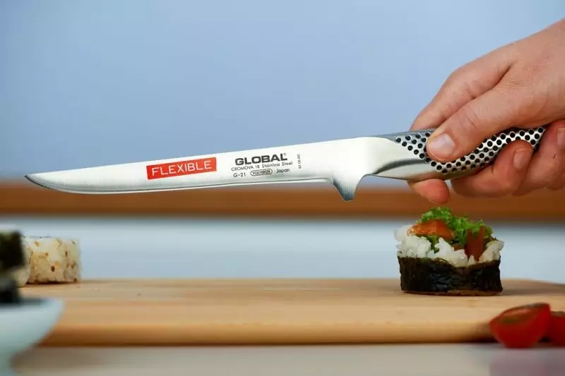 Knives global: Peta dapur, katerangan ngeunaan Chef Cutth sareng Model anu sanés 24997_5