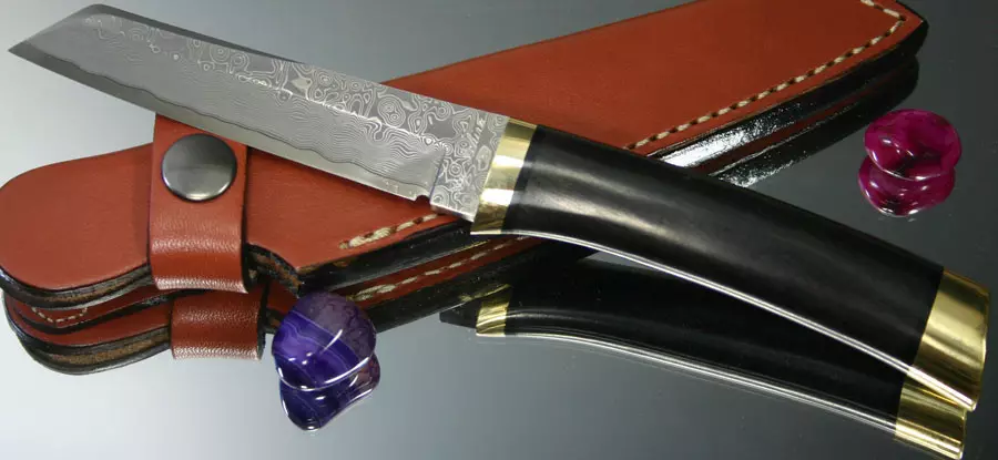 Japonské kuchynské nože (35 fotiek): Kiomo nože funkcie a iné nože výrobcov. Nakiri a Deba, Santoku a iné druhy. Výber nastavenia 24998_29