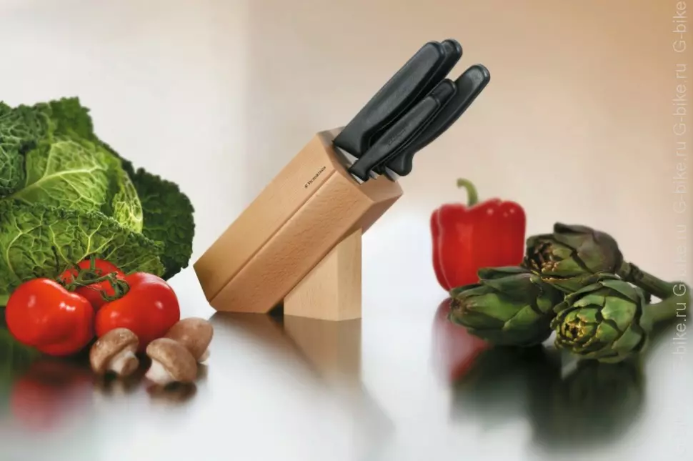 鹅维多利因毒素（30张）：选择一套厨房刀。瑞士刀具清洁土豆和其他型号的描述。最好的选择公司 25001_24