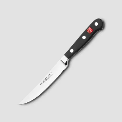 चाकू wusthof: रसोई के लिए जर्मन चाकू का विवरण। Dreizack रसोई चाकू, क्लासिक Ikon और अन्य मॉडल के पेशेवरों और विपक्ष 25005_12