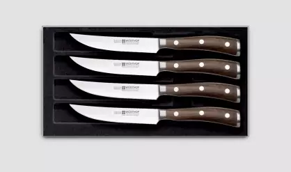 चाकू wusthof: रसोई के लिए जर्मन चाकू का विवरण। Dreizack रसोई चाकू, क्लासिक Ikon और अन्य मॉडल के पेशेवरों और विपक्ष 25005_15