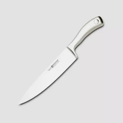 चाकू wusthof: रसोई के लिए जर्मन चाकू का विवरण। Dreizack रसोई चाकू, क्लासिक Ikon और अन्य मॉडल के पेशेवरों और विपक्ष 25005_18