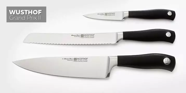 Mapanga wustort: ​​tsananguro yemapanga eGerman ekicheni. Pros uye Cons of Dreimack Kicheni Kitchen Knives, Classic Ikon uye mamwe mhando 25005_23