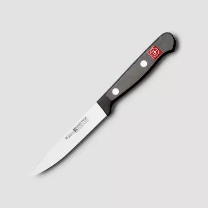 चाकू wusthof: रसोई के लिए जर्मन चाकू का विवरण। Dreizack रसोई चाकू, क्लासिक Ikon और अन्य मॉडल के पेशेवरों और विपक्ष 25005_27