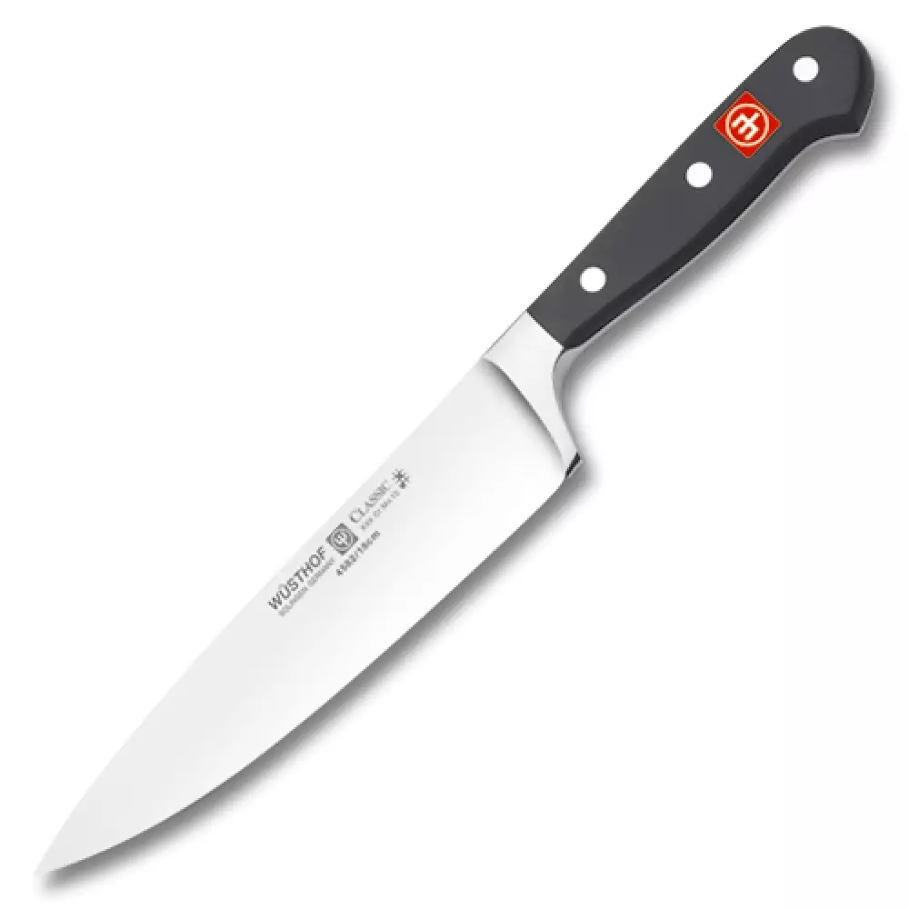 Ножове Ножове: Описание на немските ножовете за кухнята. Плюсове и минуси на Dreizack кухненски ножове, Classic Ikon и други модели 25005_35