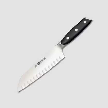 Ножове Ножове: Описание на немските ножовете за кухнята. Плюсове и минуси на Dreizack кухненски ножове, Classic Ikon и други модели 25005_7