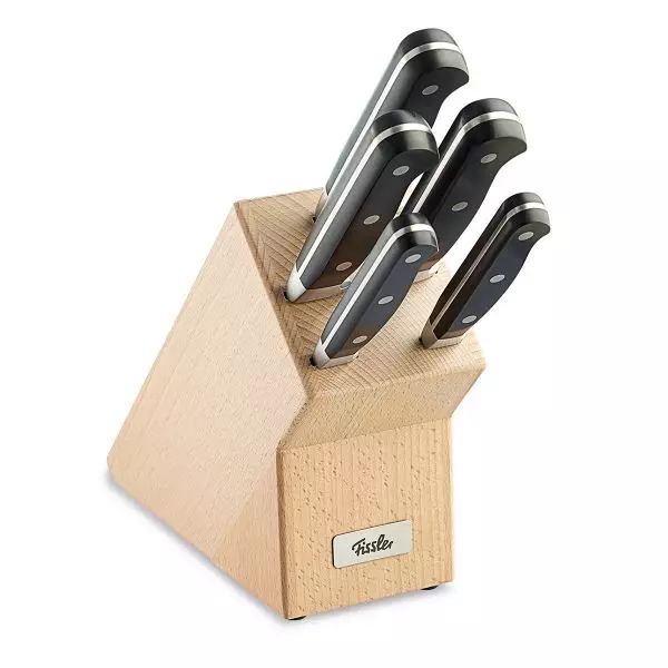 Noževi Fissler: odabir set kuhinjskih noževa. Opis malih i velikih modela kuhari 25028_12