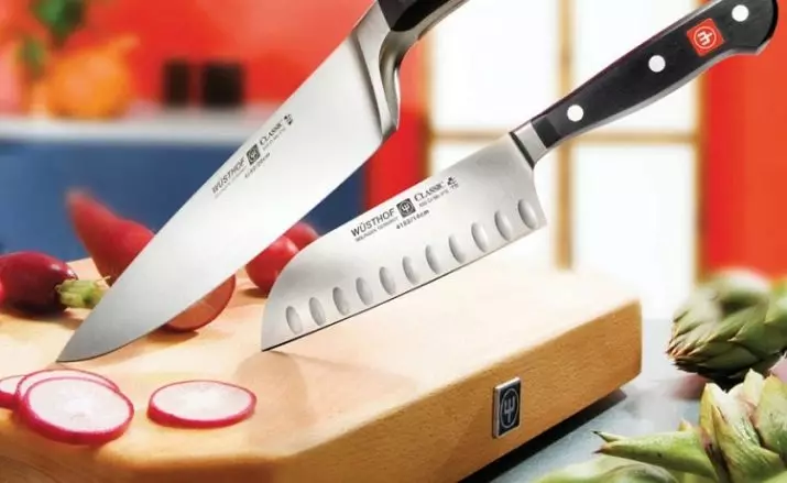 Fisler Pisau: Memilih pisau dapur. Penerangan mengenai model masak kecil dan besar 25028_2