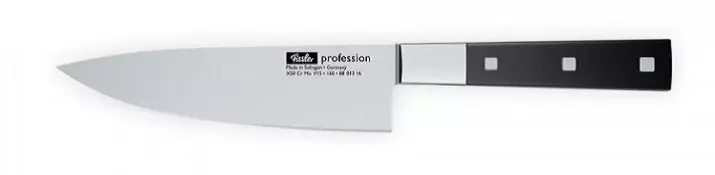 Noževi Fissler: odabir set kuhinjskih noževa. Opis malih i velikih modela kuhari 25028_7