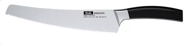 Knives Fissler: Misafidy antsy an-dakozia. Famaritana ireo modely mahandro sy lehibe 25028_8