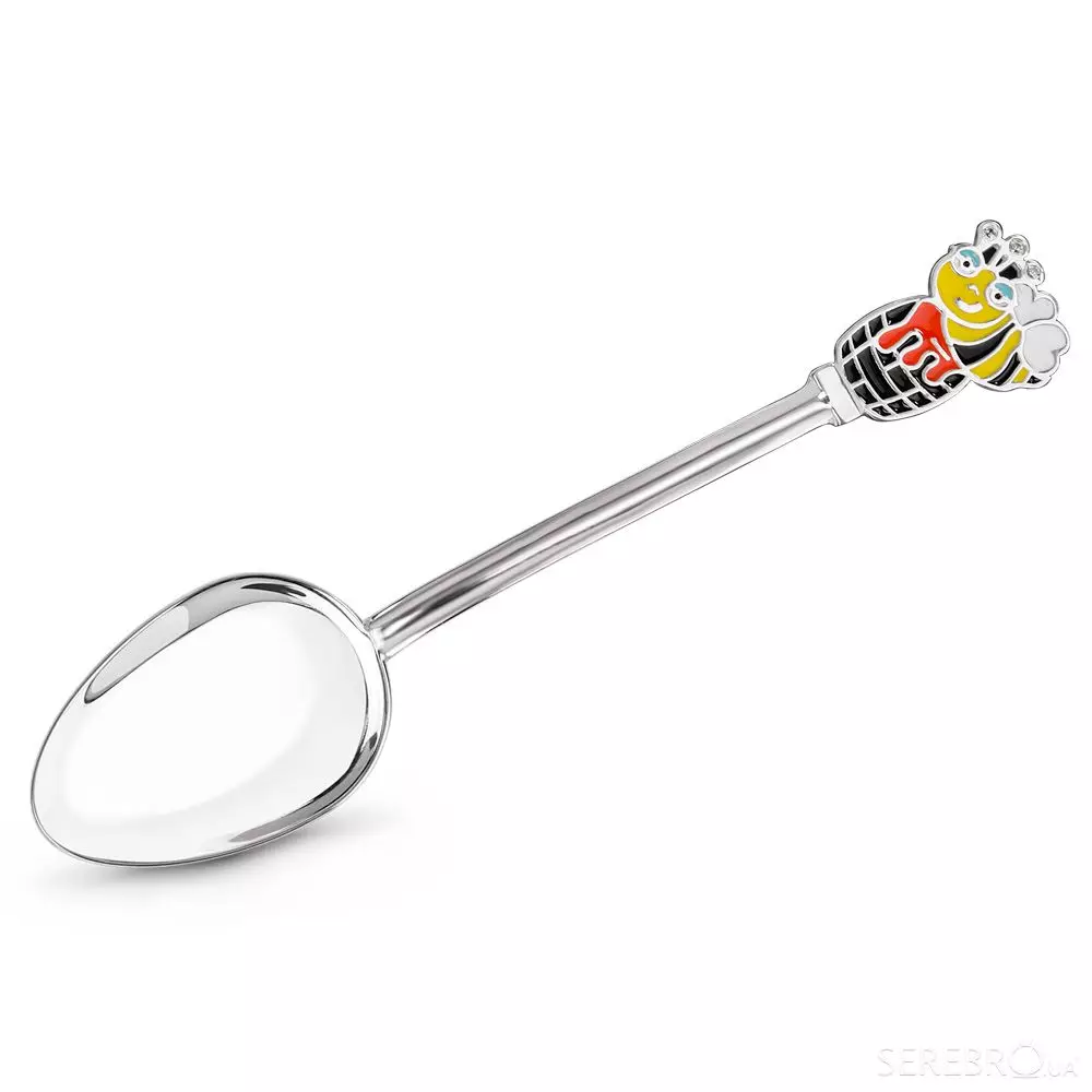 兒童的銀勺子：一個新生兒的勺子。為什麼將設備給洗禮？個人勺子“牙齒”。有可能餵孩子嗎？ 25032_23
