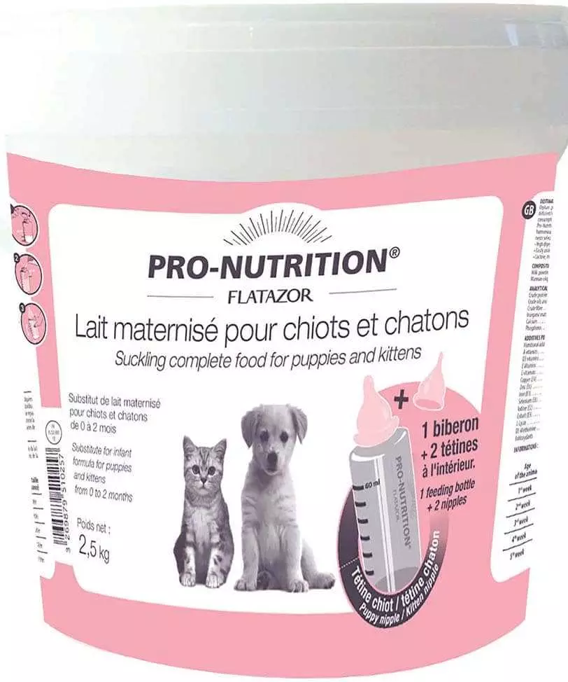 Feed Flatazor: untuk anjing dan kucing, untuk anak-anak anjing kecil dan besar. Makanan kering Perancis 20 kg dan yang lain, komposisi makanan dengan kambing 25045_23