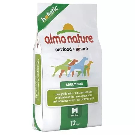 Hrana za pse Almo Narava: Za mladičke majhnih in drugih pasem, suhe in mokre hrane, njihova sestava. Pregled pregledov 25057_10