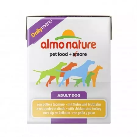 狗的食物Almo Nature：对于小型和其他品种，干燥和湿食物的小狗，它们的组成。点评点评 25057_16
